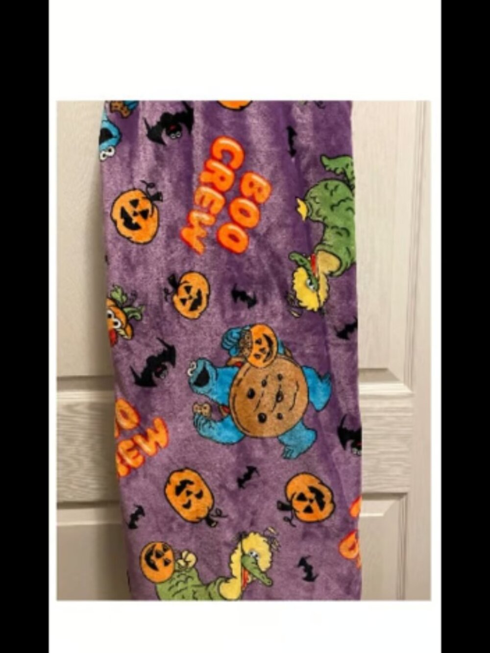 sesame street halloween blanket